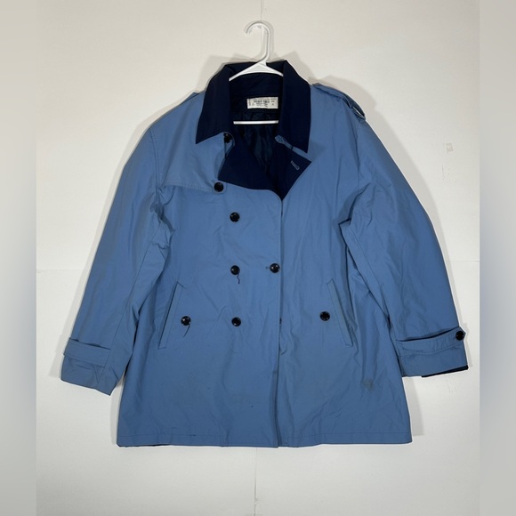 Disney Other - Disney Worldwide Unisex Cast Member Blue Trench Jacket Size XL Employee Coat